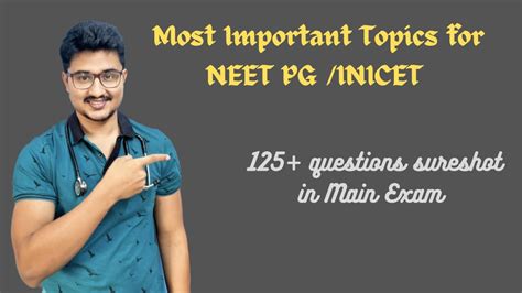 Previous 5 Years Repeated Topics Of Neet Pg And Inicet 125 Questions