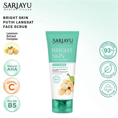 Jual RAYA SARIAYU Bright Skin Putih Langsat 75g Facial Scrub