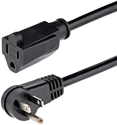 Amazon StarTech 1ft 0 3m Power Extension Cord Right Angle