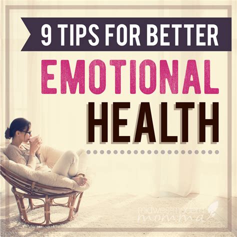 Tips For Better Emotional Health Midwest Modern Momma