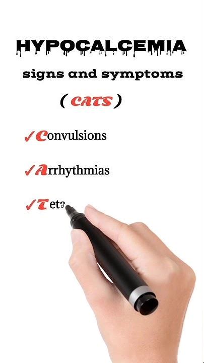 Hypocalcemia Signs And Symptoms Hypocalcemia Mnemonic Youtube