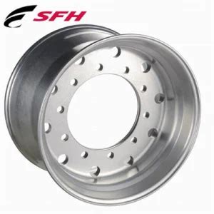 X Stud Hub Piloted Polished Aluminum Forged Alloy Truck Wheel