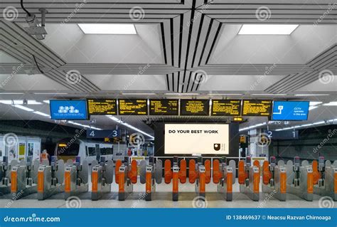 Ticket Gates Of Keikyu Haneda Airport Station Editorial Image