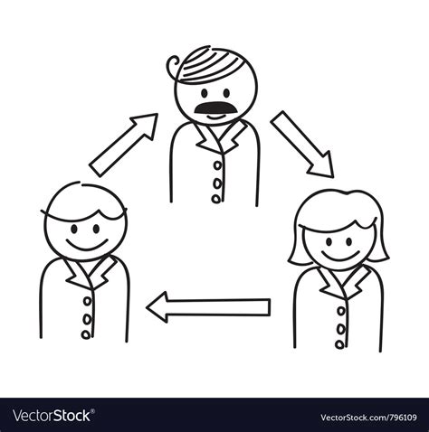 Business Team Royalty Free Vector Image Vectorstock