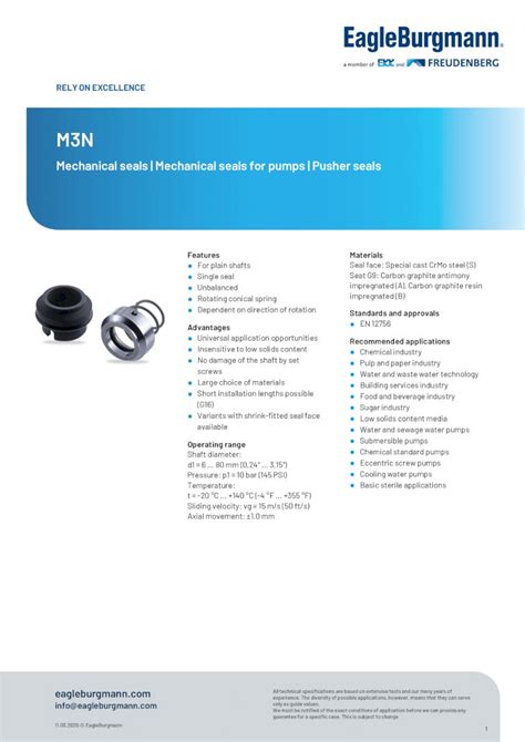 Pdf Mechanical Seals Mechanical Seals For Pumps Pusher Seals