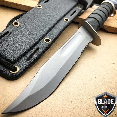 12" Marine Hunting Tactical Military Combat Survival Knife Fixed Blade ...