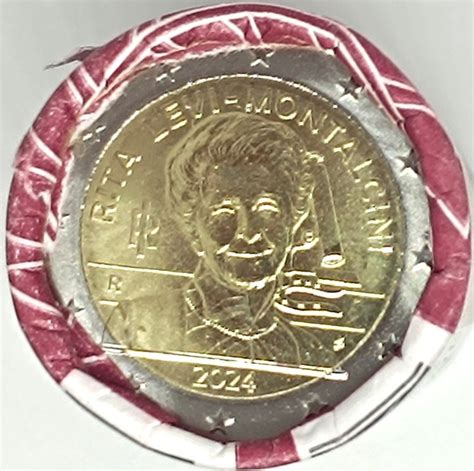 Rollo Italia 2 Euros 2024 Rita Levi Montalcini Raro Romacoins