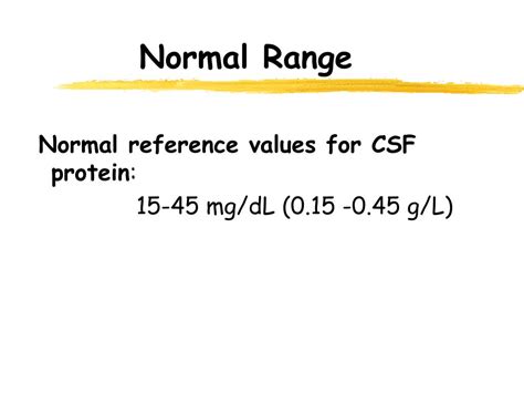 PPT - Cerebrospinal Fluid (CSF) Analysis for total protein PowerPoint ...