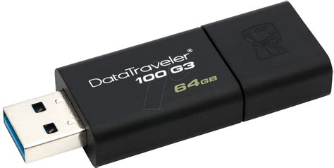 DT100G3 - 64GB: USB DataTraveler 100 G3, USB 3.0 stick, 64 GB at reichelt elektronik