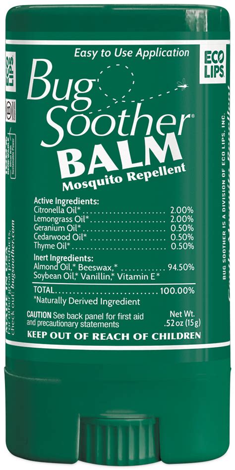 Bug Soother Natural Insect Repellent Balm For Mosquitoes And Black Flies Bug Soother Bug Repellent