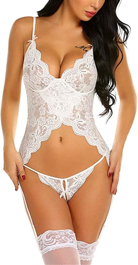 MVPKK Lingerie Érotique Femme Sexy Nuisette Dessous Coquin Col V