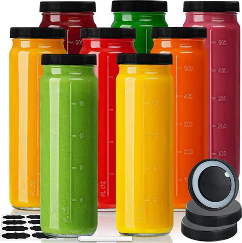 Ritayedet 10 Pack 20 Oz Travel Glass Drinking Bottles Jars 100 Airtight Heavy