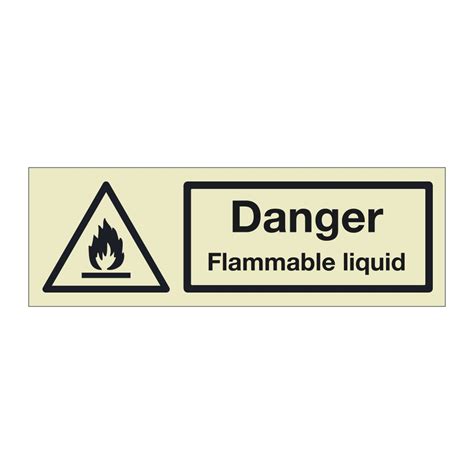 Danger Flammable Liquid Marine Sign British Safety Signs