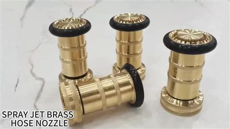 Spray Jet Brass Fire Fighting Hose Nozzle Jinyuan Technology