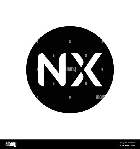 Initial Letter NX Logo Design Vector Template Creative Abstract NX