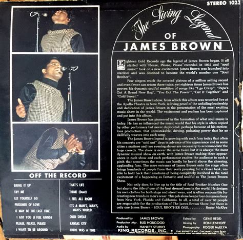 1968 King Lp James Brown Live At The Apollo Volume Ii The James