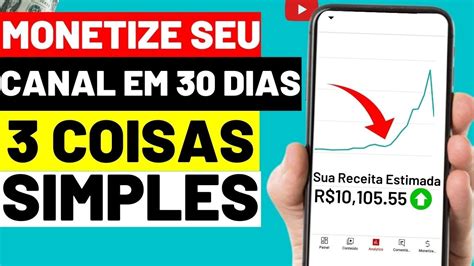 Como Monetizar Um Canal No Youtube Em 30 Dias E Começar A Ganhar