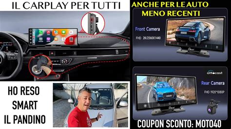 OTTOCAST PORTABLE CARPLAY ANDROID DISPLAY FINALMENTE IL CARPLAY PER