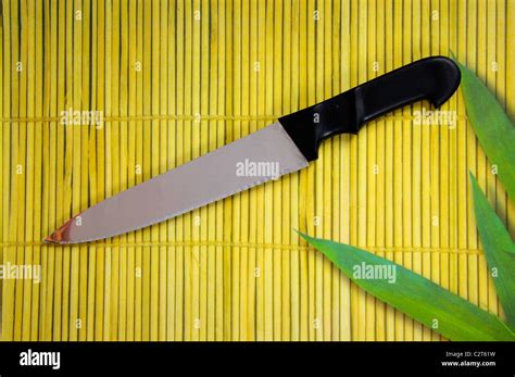 Serrated kitchen knife Stock Photo - Alamy