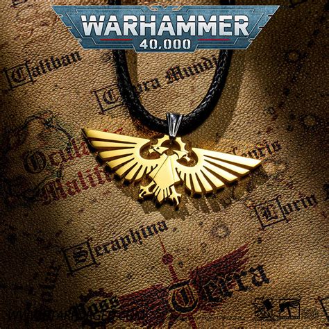 Starforged Warhammer 40000 Imperial Aquila WH40 Men's Stainless Steel