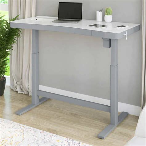 55" Sit-Stand Desk – by Tresanti – Power – White