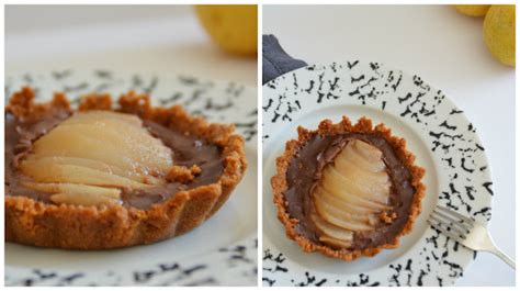 Tartelettes Poire Chocolat Sp Culoos Presque Sans Cuisson Autour