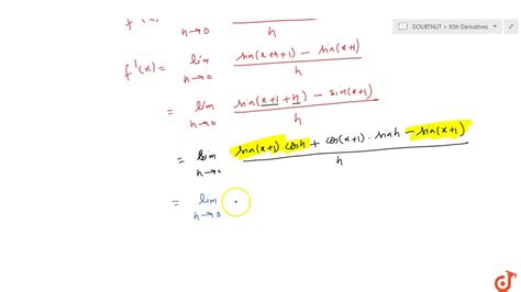 Differentiate Each Of The Following From First Principle Ltmath Gt