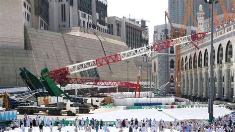 11 9 2015 Mecca Crane Collapse Almost 200 Metres Tall And Weighing