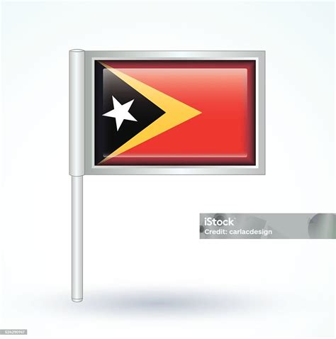 Bendera Timor Leste Ilustrasi Vektor Ilustrasi Stok Unduh Gambar