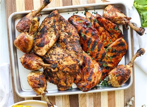 Bbq Blackened And Traditional Grilled Chicken Platter Healthyish Foods