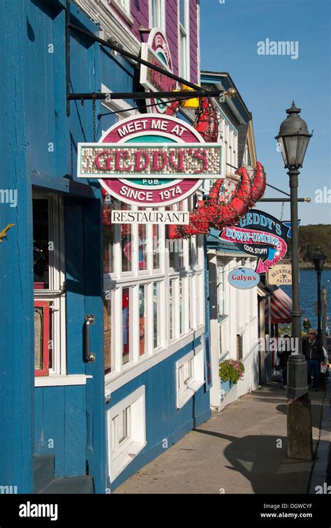 Geddys Lobster Restaurant Bar Harbor Maine New England Usa North