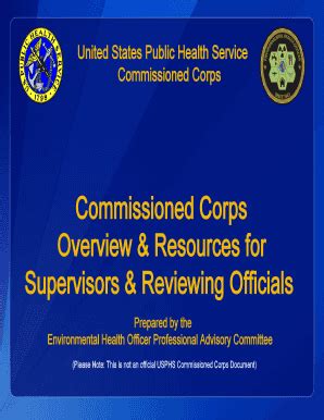 Fillable Online Dcp Psc Commissioned Corps Overview Resources For