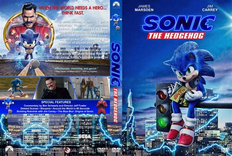 Sonic the Hedgehog (2020) R1 Custom DVD Cover V3 - DVDcover.Com