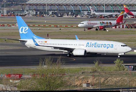 EC MJU Air Europa Boeing 737 85P WL Photo By Ronald Vermeulen ID