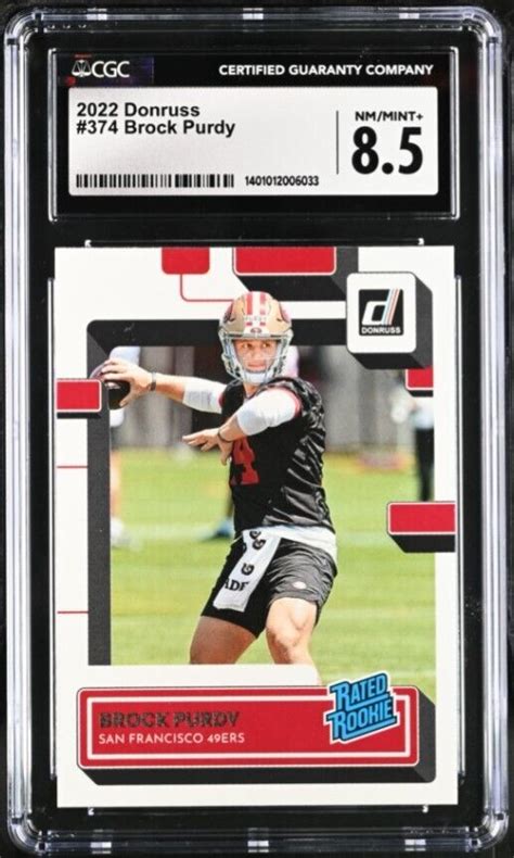 2022 Panini Donruss Rated Rookie 374 Brock Purdy RC For Sale