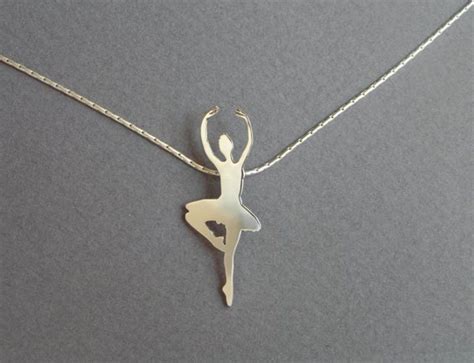 Silver Ballerina Necklace Pendant Ballet Dancer Ballerina Etsy