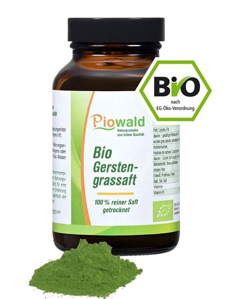 Piowald BIO Gerstengrassaft Pulver 0 045 Kg Shop Apotheke