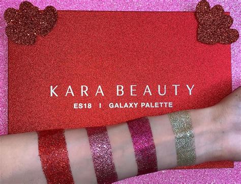 Kara Beauty Es18 Galaxy Glitter Eyeshadow Palette Discount Beauty