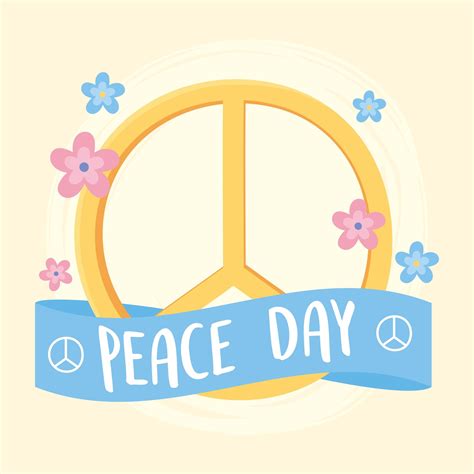 International peace day with peace symbol 2062213 Vector Art at Vecteezy