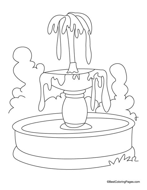 Simple Fountain Drawing at GetDrawings | Free download