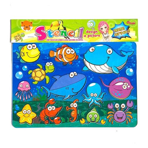 Sealife Stencil Fun Pack Poundtoys