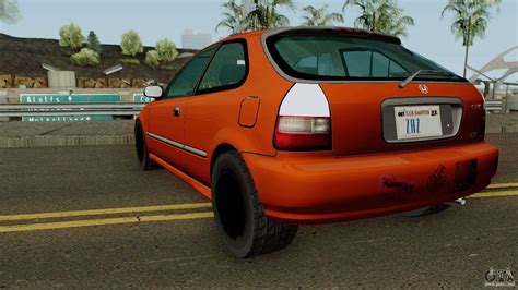 Honda Civic Ek Low Poly For Gta San Andreas