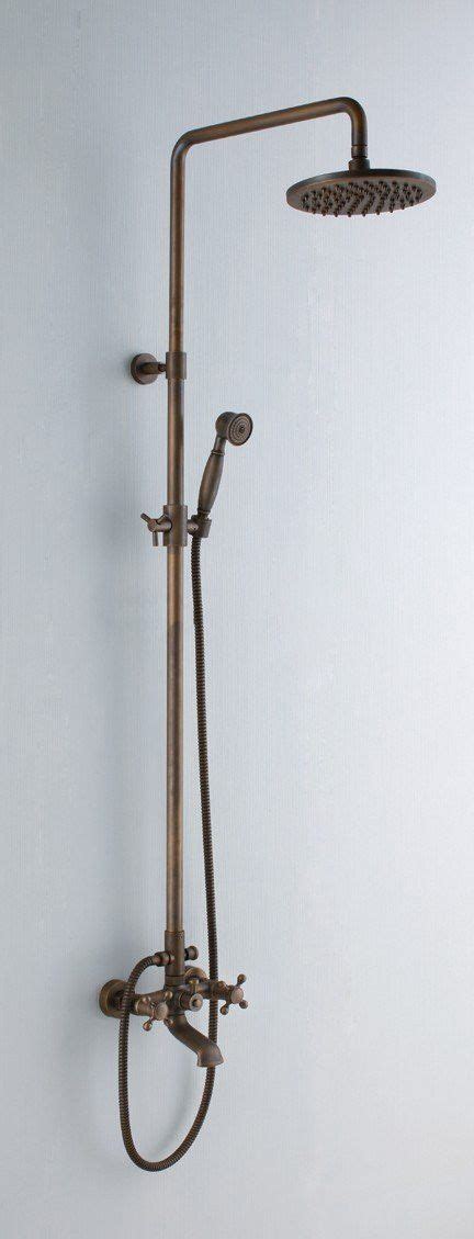 Free Shipping Antique Brass Bathroom Faucet Shower Set 8inch