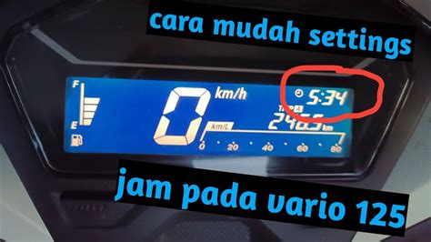 Tutorial Cara Settings Jam Pada Vario 125cc Dan 150cc YouTube