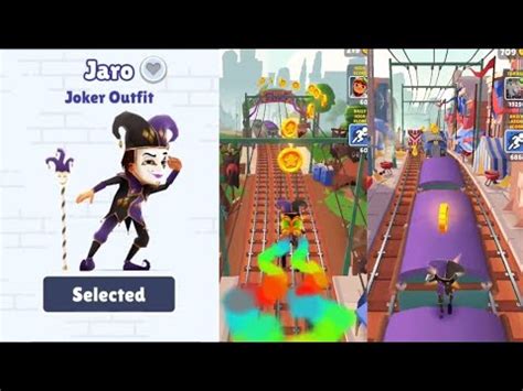 Subway Surfers Fantasy Fest Jaro Joker Outfit Subway Surfers