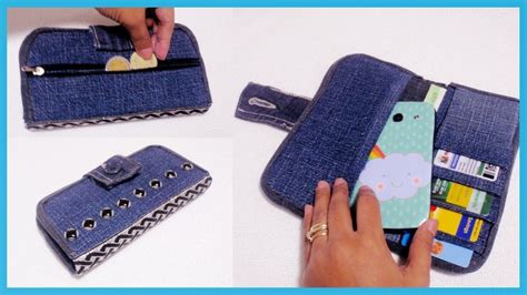 Diy Denim Wallet From Old Jeans No Sew How To Make Your Own Wallet At