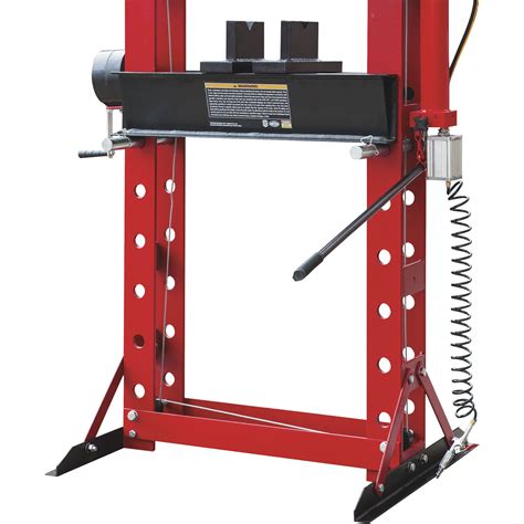 Strongway Ton Pneumatic Shop Press With Gauge And Winch Northern Tool