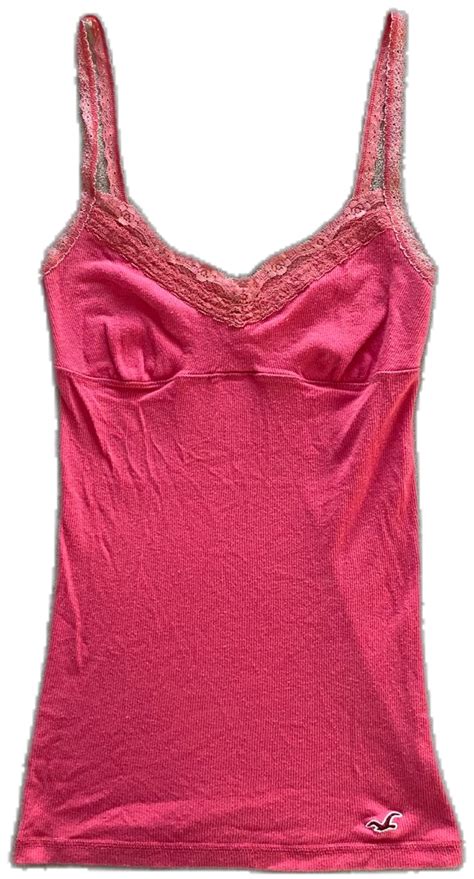 Y2K 2000 S Dainty Pink Lace Hollister Cami Depop In 2024 2000s