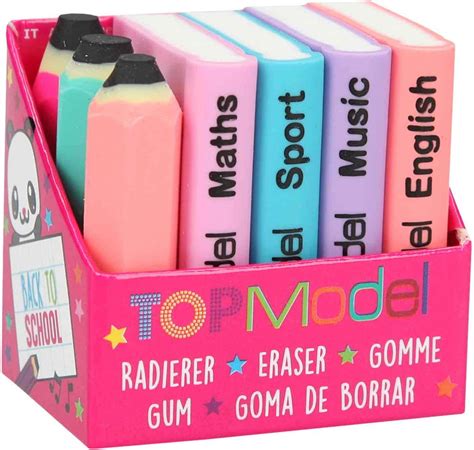 Depesche Topmodel 8780 Mini Eraser Set School Books And Pens Multi Coloured Uk Toys