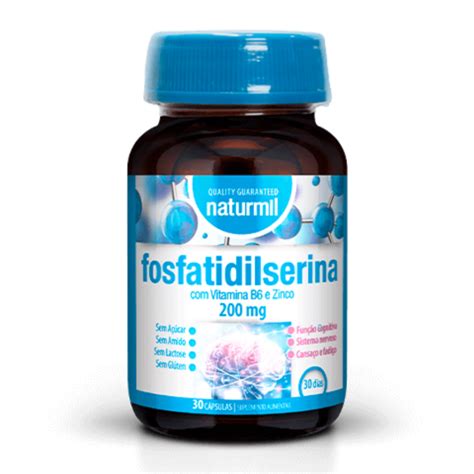 Fosfatidilserina 200mg 30 Cápsulas Naturmil natmed pt